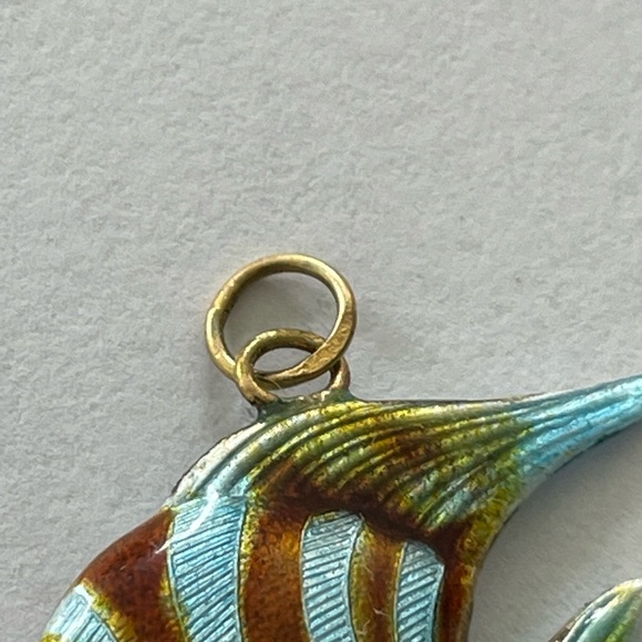 Vintage Enamel Fish Charm - Pendant - Picture 4 of 9